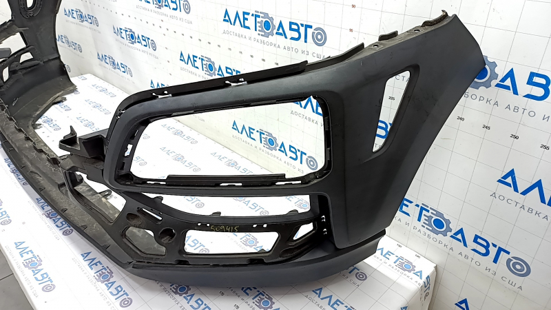 Front bare bumper lower part Hyundai Kona 18-21 1.6, 2.0 without fog lights, structure, scratches, bumps