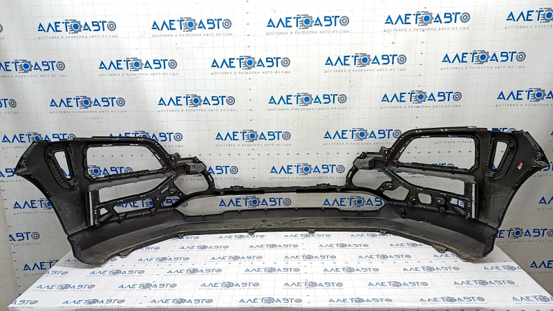 Front bare bumper lower part Hyundai Kona 18-21 1.6, 2.0 without fog lights, structure, scratches, bumps