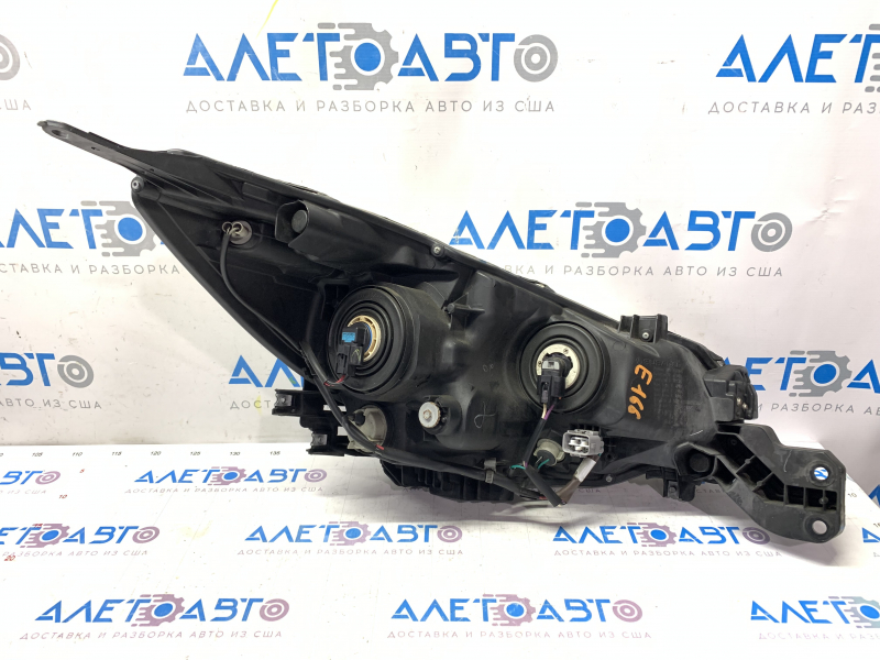 Headlight front left Subaru Legacy 15-17 bare, pre-rest, halogen, chrome reflector, sand, for polishing