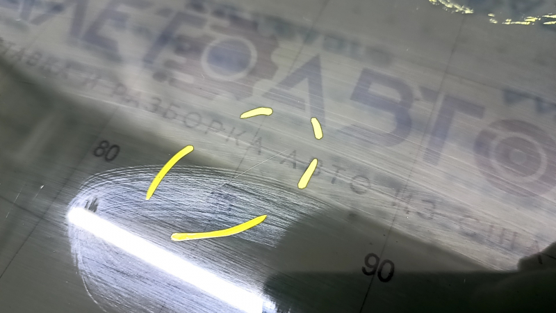 Glass of the rear right door Audi Q7 4L 10-15 tinted, scratches