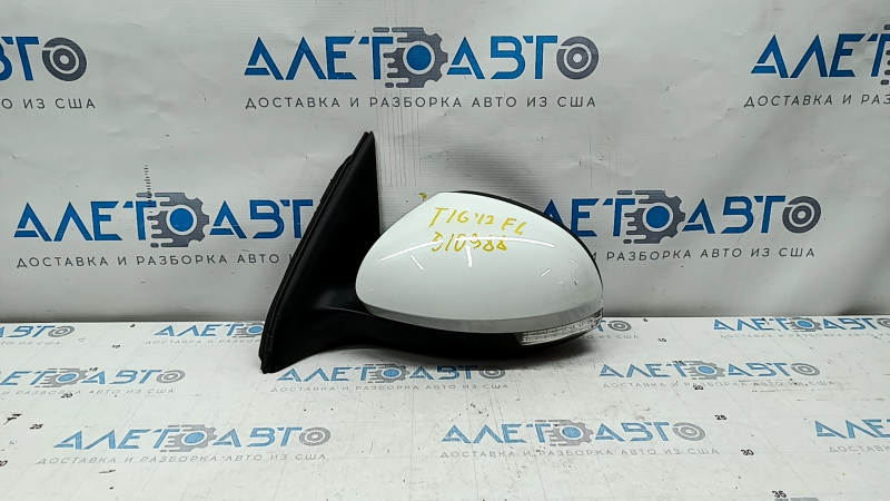 Side mirror left VW Tiguan 09-17 6 pins, turn signal, heated, white