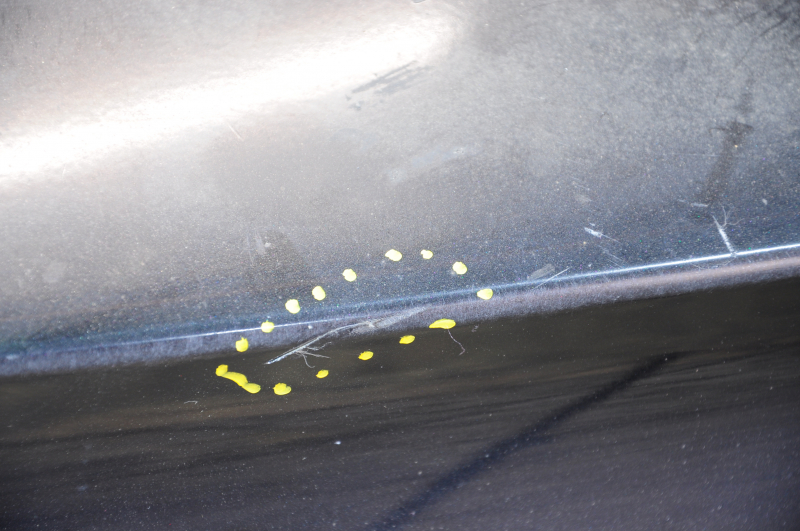 Rear bumper bare Ford Fusion mk5 13-18 for parking sensors black UH scratch