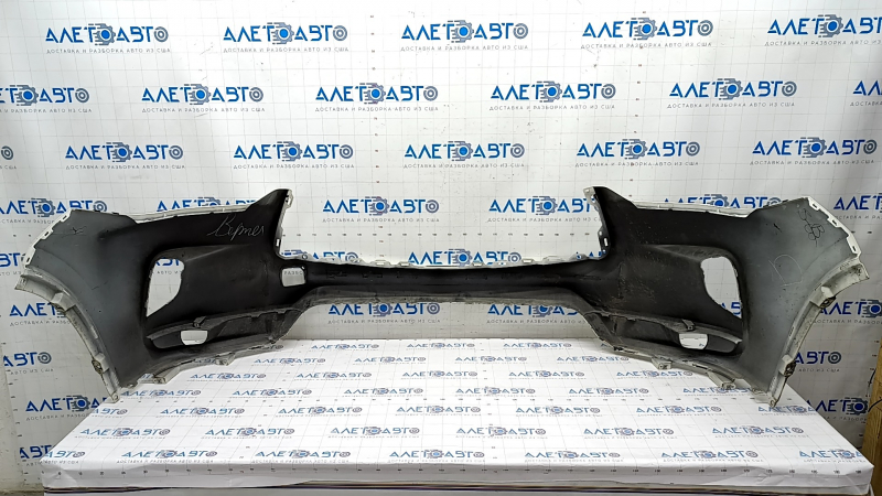 Bare front bumper Infiniti QX50 19- white QAB, cracked mount, scratch