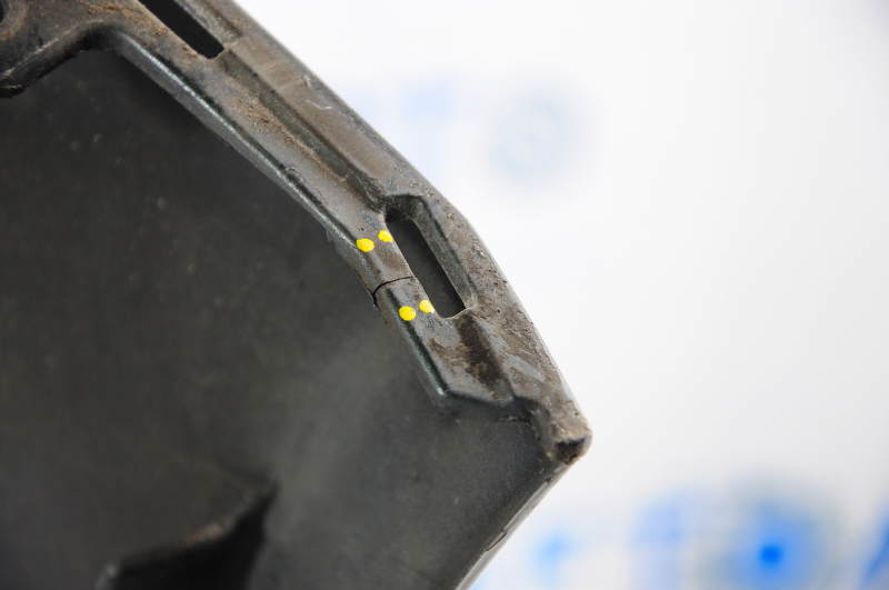 Front bumper bare Ford Fusion mk5 13-16 without parking sensors graphite HN, pressed, scratches, broken fastener