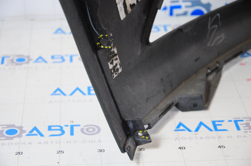 Front bumper bare Ford Fusion mk5 13-16 without parking sensors graphite HN, pressed, scratches, broken fastener