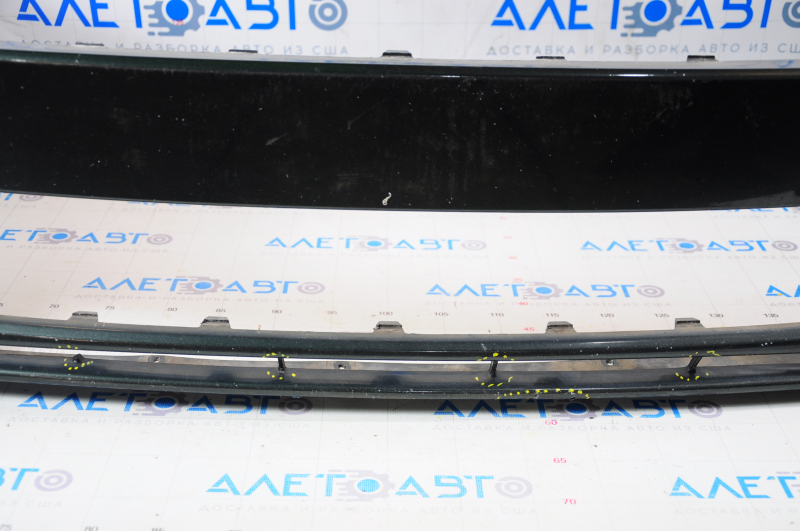 Front bumper bare Ford Fusion mk5 13-16 without parking sensors graphite HN, pressed, scratches, broken fastener