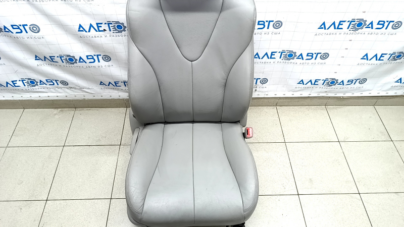 Passenger seat Toyota Camry v40 07-09 with airbag, leather gray, mechanics, heating not rusty