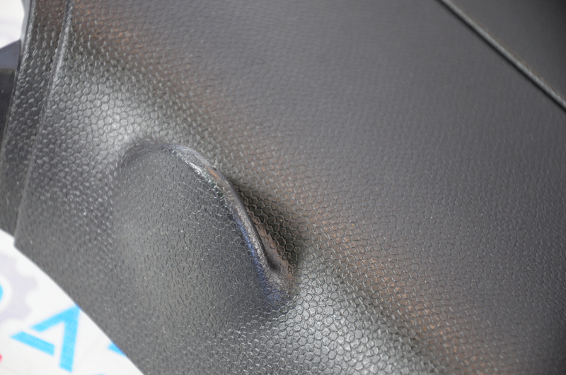 Mini Cooper Countryman R60 10-16 black lower trunk door trim cracked, worn