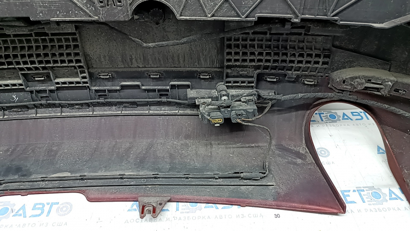 Rear bumper assembly Audi A5 F5 17-19 for parking sensors premium, prestige, red, pressed, scratches, breakage of the bracket, crack on the molding