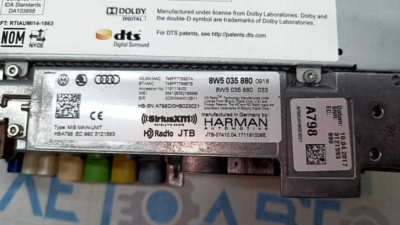 NAVIGATION MULTIMEDIA RADIO Audi A5 F5 17-