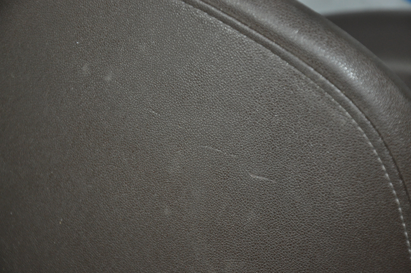 Torpedo front panel without AIRBAG Cadillac ATS 13-19 brown, cracks in leather, abrasions, scratches