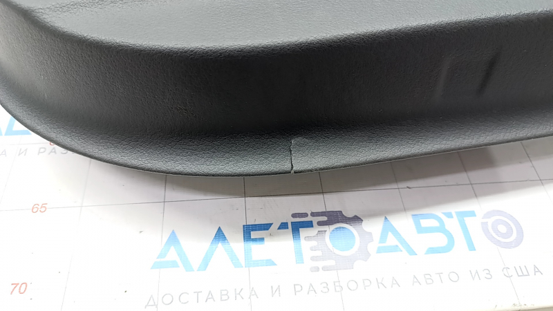 Door trim card front left Audi A6 C7 12-18 leather black, BOSE, scratches, crack
