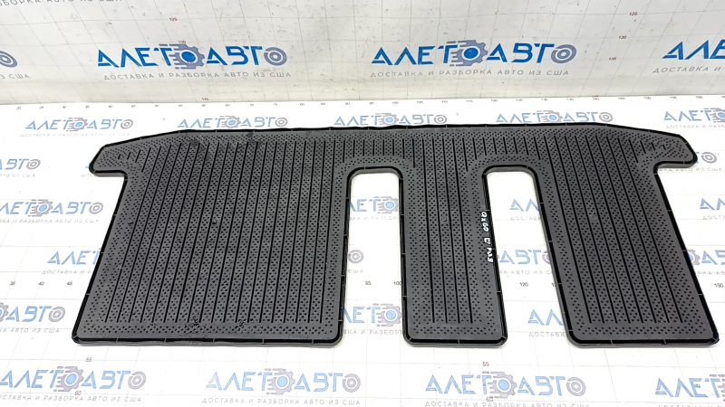 Floor mat 3 row Infiniti JX35 QX60 13- rubber, black