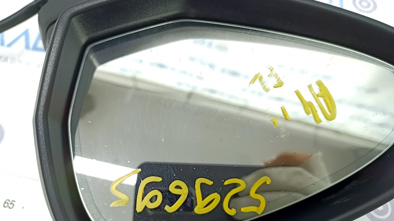 Side mirror left Audi A4 B9 17-19 12 pins, white, turn signal, auto-dimming, for memory, pokes on the mirror