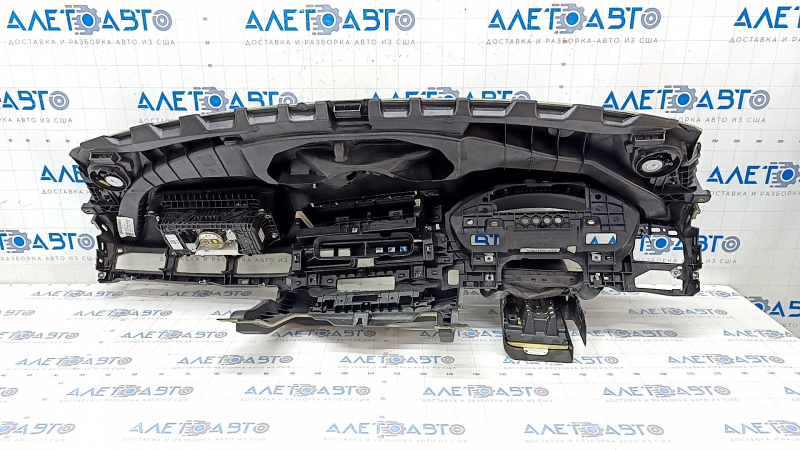 Torpedo front panel with AIRBAG Audi A4 B9 17- black, without projection, with tweeters