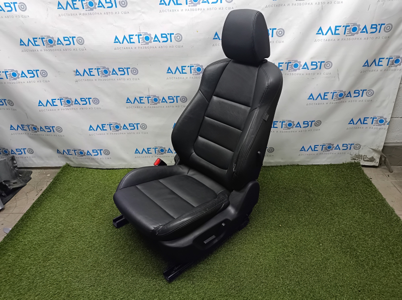 Driver's seat Mazda 6 13-15 with airbag, leather black, electric, worn, tears