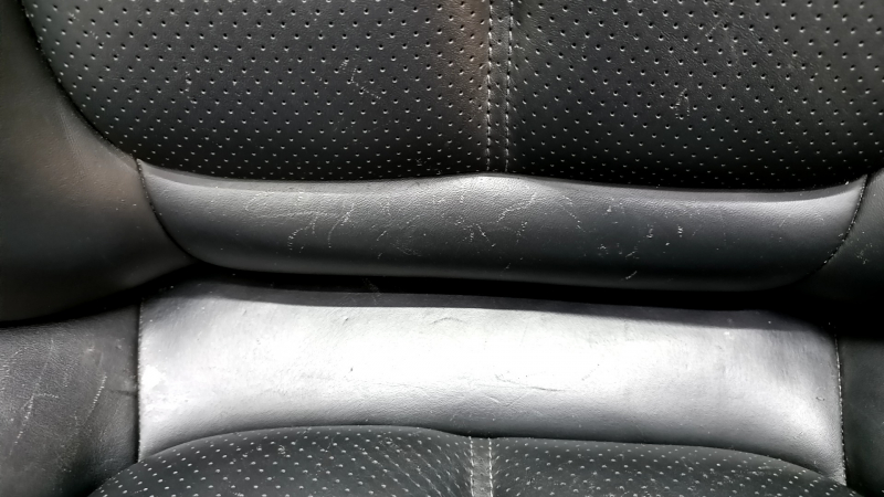 Passenger seat Porsche Macan 15-18 with airbag, electric, heated, leather black, scratches