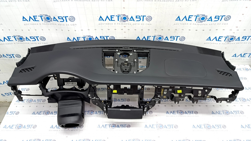 Torpedo front panel with AIRBAG Porsche Macan 15-18 leather black, scratches