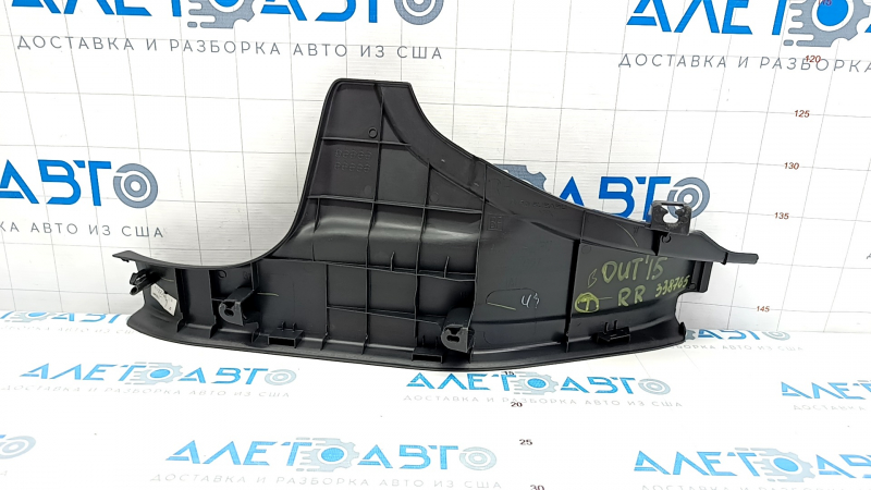 Door sill trim rear right Subaru Outback 15-19 black, worn