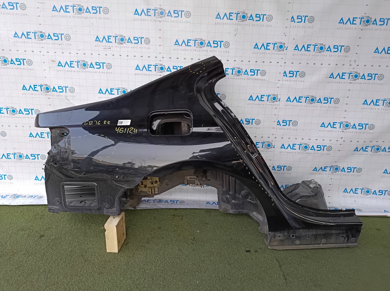 Quarter wing rear right BMW 7 G12 16-22 black, dents, bumps on the threshold