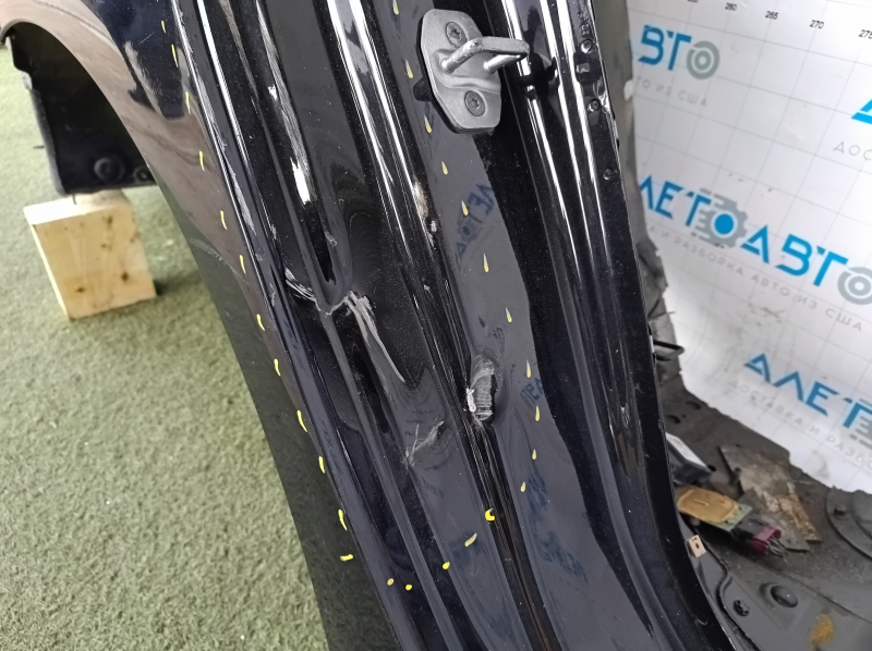 Quarter wing rear right BMW 7 G12 16-22 black, dents, bumps on the threshold
