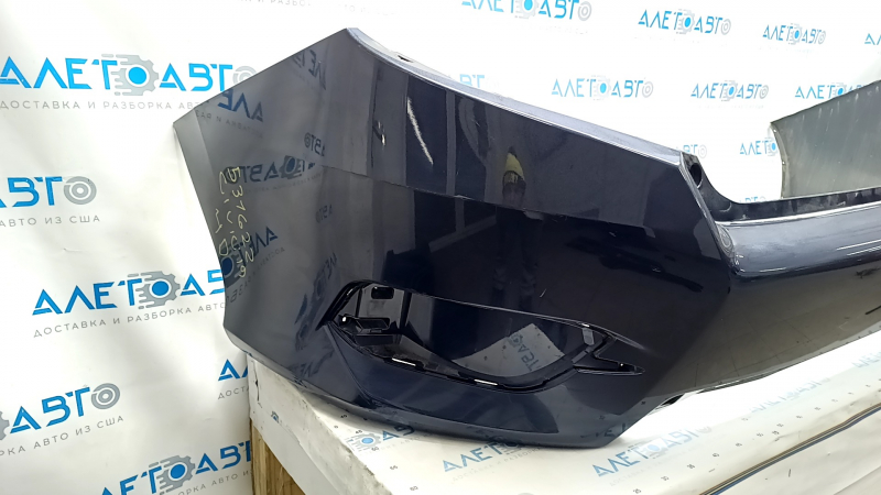 Rear bumper bare Honda Civic X FC 16-21 4d blue B-607M