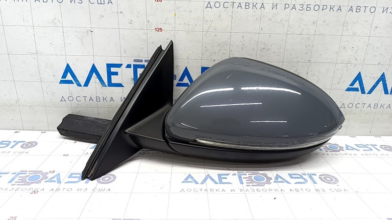 Side mirror left VW Jetta 19- 10+2 pins, BSM, heated, turn signal, gray LH7J
