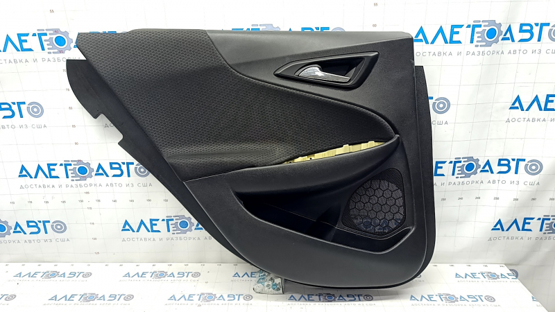 Door trim card rear left Chevrolet Malibu 16- rag black, scratches