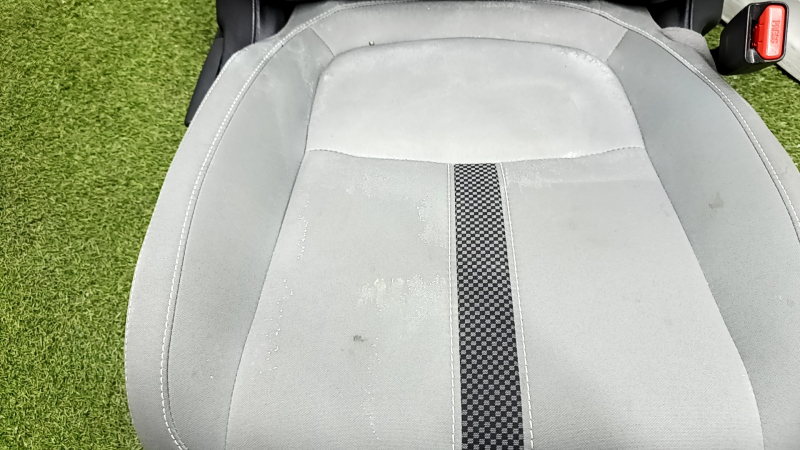 Passenger seat Honda Civic X FC 19-21 4d without airbag, mechanical, gray cloth, dry-cleanable, rust
