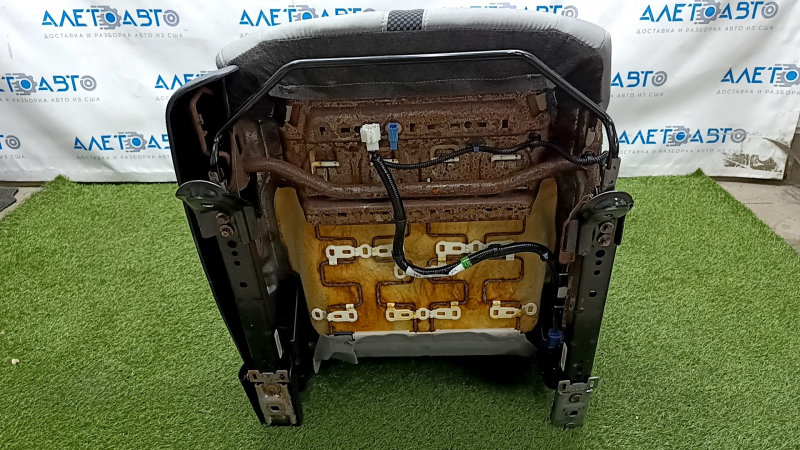 Passenger seat Honda Civic X FC 19-21 4d without airbag, mechanical, gray cloth, dry-cleanable, rust