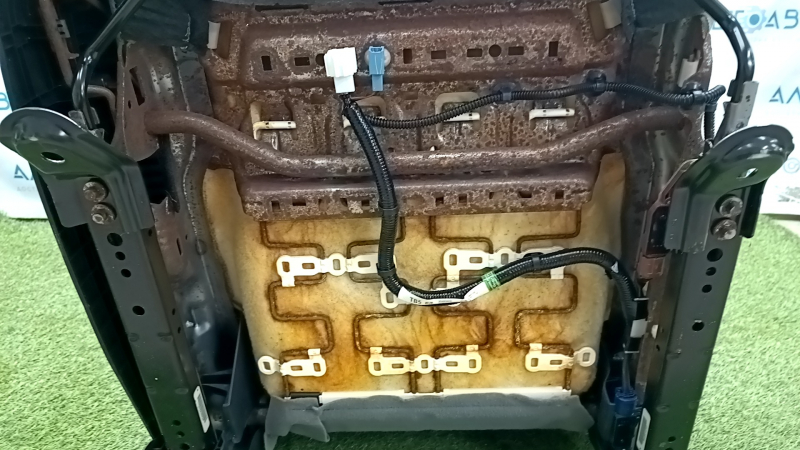 Passenger seat Honda Civic X FC 19-21 4d without airbag, mechanical, gray cloth, dry-cleanable, rust