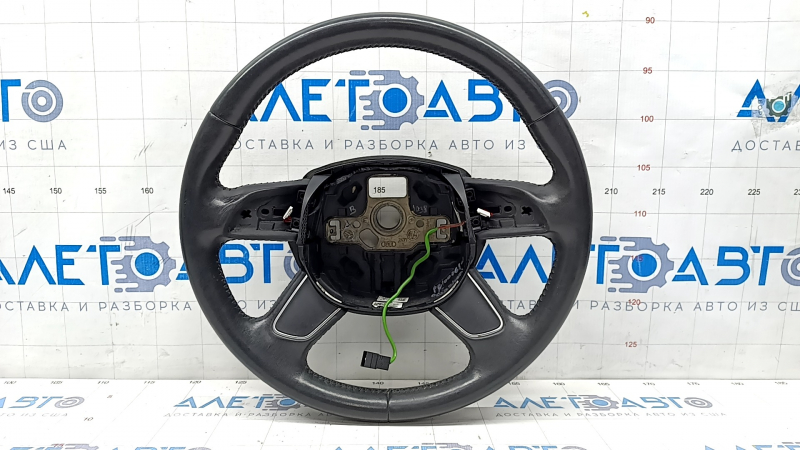 Bare steering wheel Audi Q5 8R 09-12 leather black, scratches