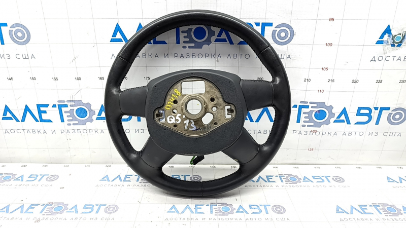Bare steering wheel Audi Q5 8R 09-12 leather black, scratches