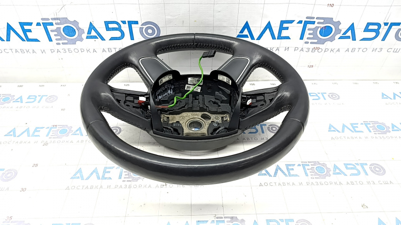 Bare steering wheel Audi Q5 8R 09-12 leather black, scratches