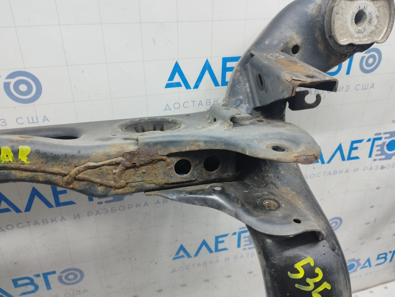 Rear subframe Audi Q5 8R 09-17 AWD rusty, cracked S/B gearbox