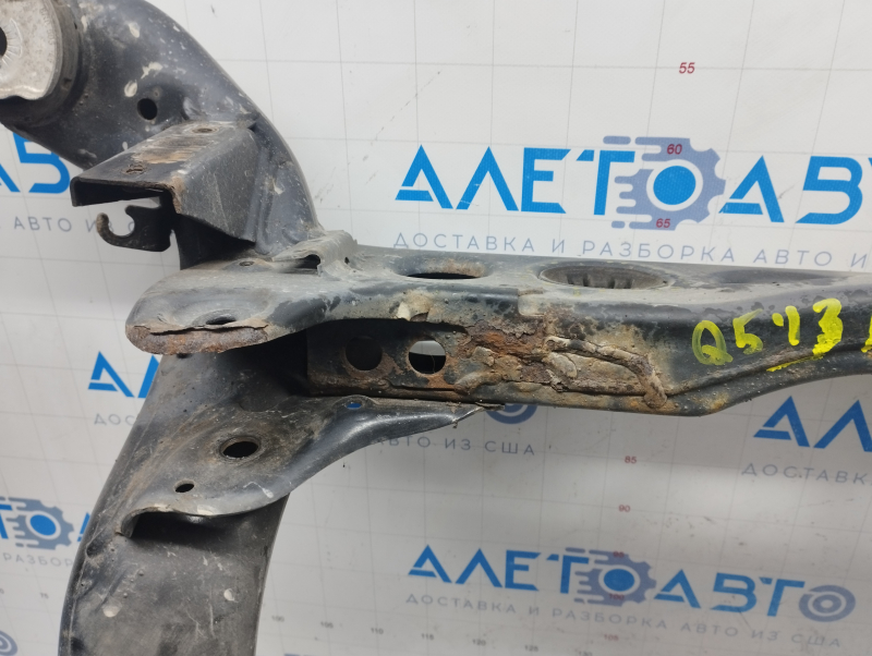 Rear subframe Audi Q5 8R 09-17 AWD rusty, cracked S/B gearbox