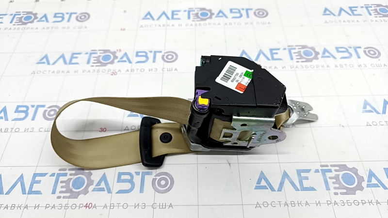 Seat belt rear left Audi A4 B8 08-16 beige, dry cleanable