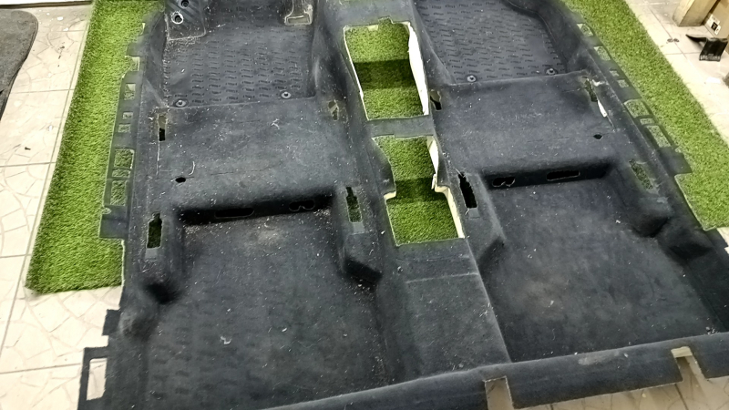 Audi Q3 8U 15-18 black floor covering, dry cleanable