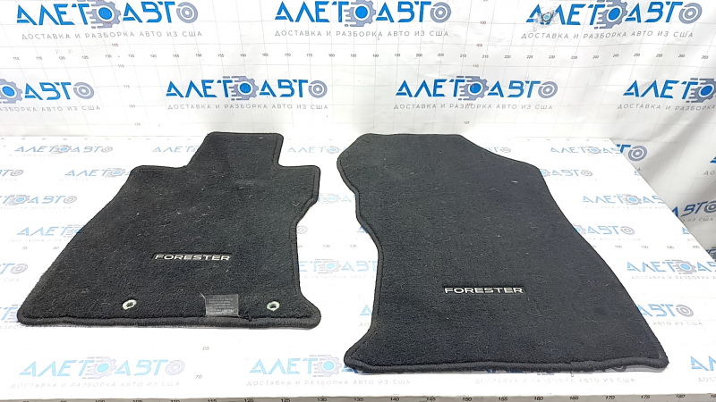 Set of floor mats for Subaru Forester 19- SK cloth black, for dry cleaning