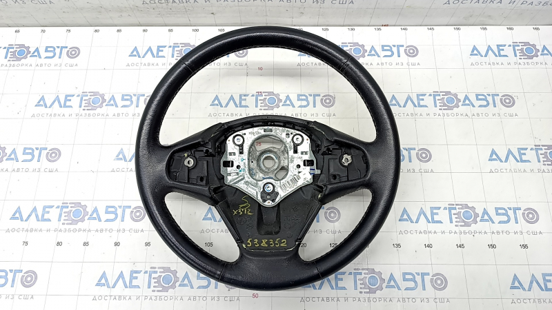 Bare steering wheel BMW X3 F25 11-17 leather black, scratches, tears