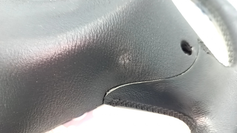 Bare steering wheel BMW X3 F25 11-17 leather black, scratches, tears