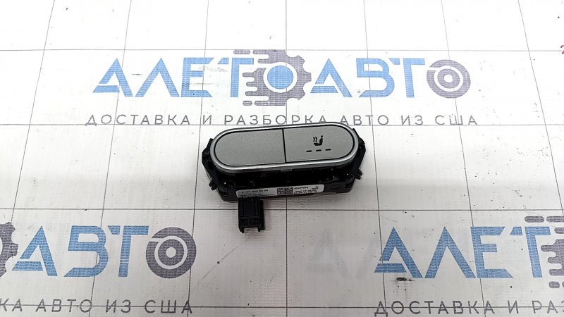 Seat heating button rear right Mercedes W167 GLE 350 450 20-23 chrome