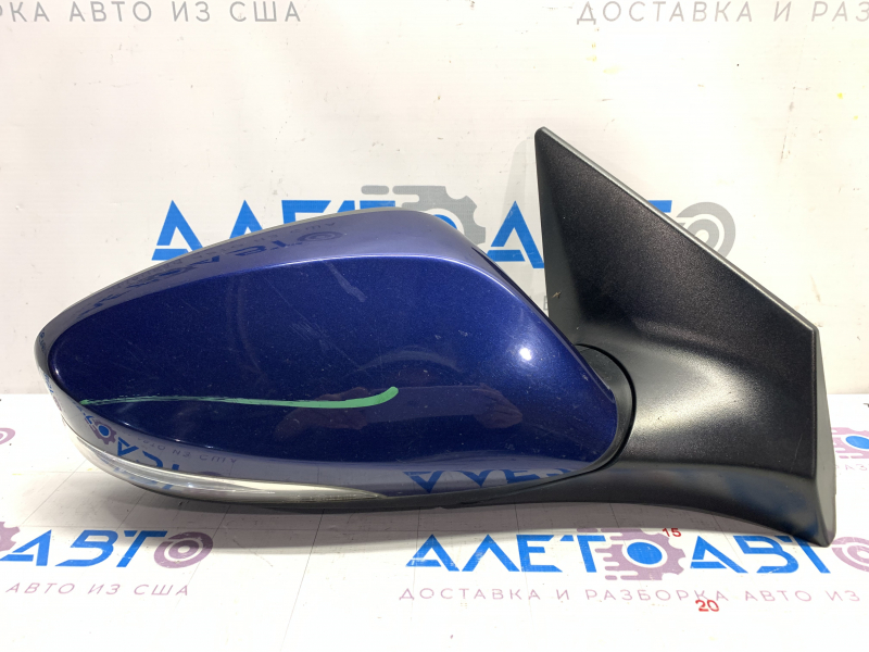 Side mirror right Hyundai Elantra UD 11-13 dorest 6 pins with turn signal, blue S7U