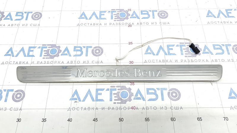 Door sill trim outer front right Mercedes W167 GLE 350 450 20-23 chrome with backlight