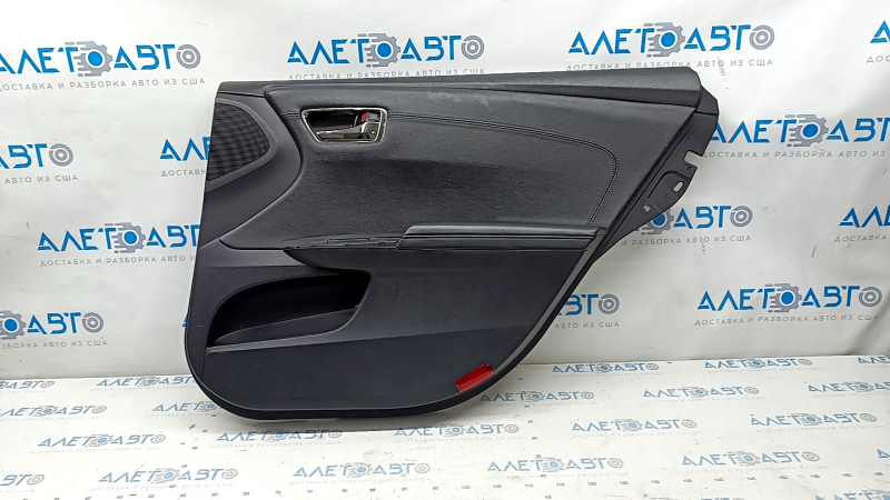 Door trim card rear right Toyota Avalon 13-18 black with black insert, scratches