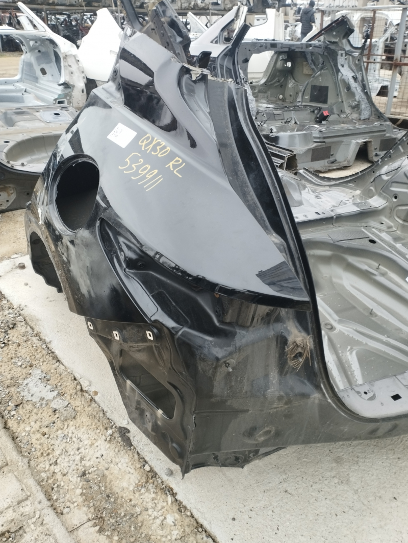 Quarter wing rear left Infiniti QX30 17- black, on the body, bumps, dented