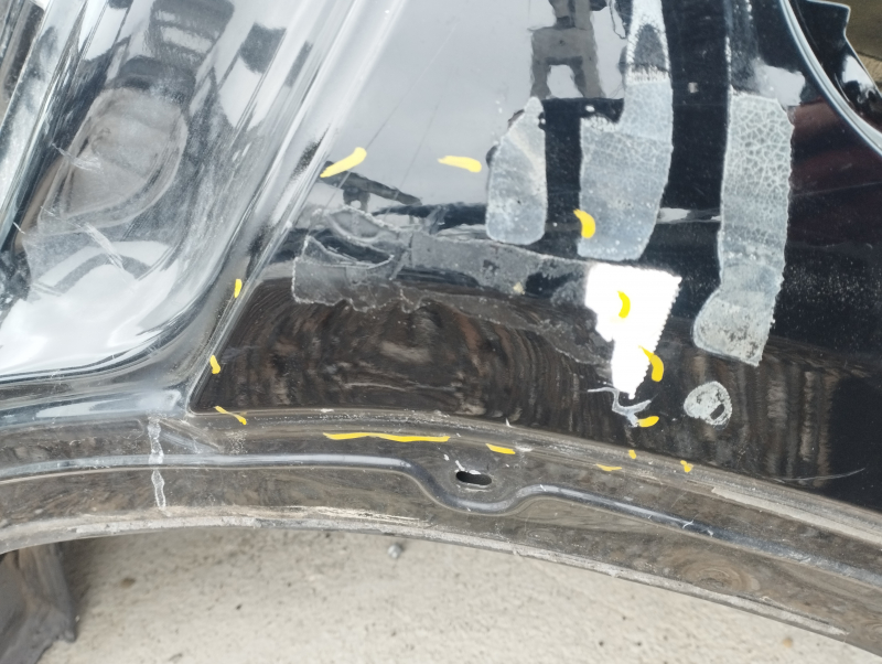 Quarter wing rear left Infiniti QX30 17- black, on the body, bumps, dented