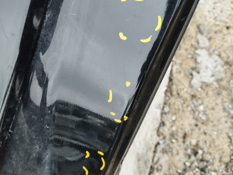Quarter wing rear left Infiniti QX30 17- black, on the body, bumps, dented