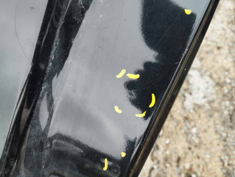 Quarter wing rear left Infiniti QX30 17- black, on the body, bumps, dented