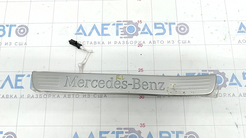 Door sill trim outer rear left Mercedes W167 GLE 350 450 20-23 chrome with backlight, dent